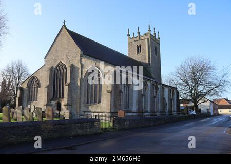 Tolle Hale Street Johannes der Täufer Kirche, mit Friedhof. Stockfoto