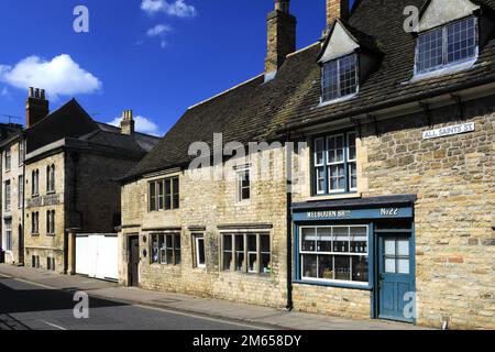 All Saints Brewery, All Saints Street, georgianische Marktstadt Stamford, Lincolnshire, England, Großbritannien Stockfoto