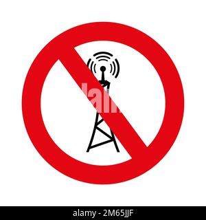 Modemsymbol auf weißem Hintergrund Stock Vektor