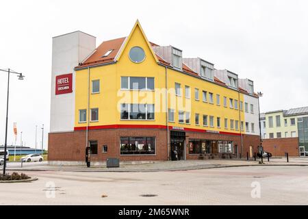 Göteborg, Schweden - september 24 2022: Außenansicht des Hotels Torslanda und Burger King Stockfoto