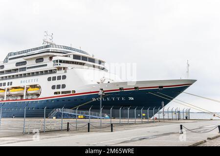 Göteborg, Schweden - september 24 2022: Flred Olsen Lines Kreuzfahrtschiff Bolette im Hafen von Göteborg Stockfoto