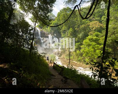 Wachirathan Falls. Doi Inthanon Nationalpark. Chom Thong Bezirk. Top-Reiseziele in Chiang Mai. Nordthailand Stockfoto