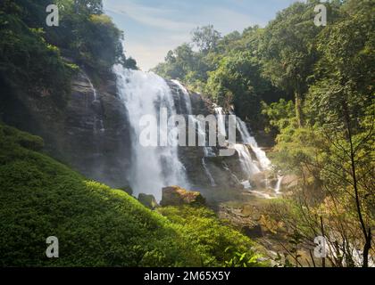 Wachirathan Falls. Doi Inthanon Nationalpark. Chom Thong Bezirk. Top-Reiseziele in Chiang Mai. Nordthailand Stockfoto