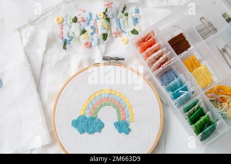 Süße Dekoration, bunte Kunst Stockfoto