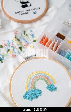 Süße Dekoration, bunte Kunst Stockfoto