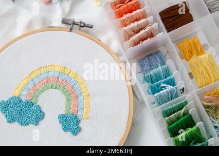 Süße Dekoration, bunte Kunst Stockfoto