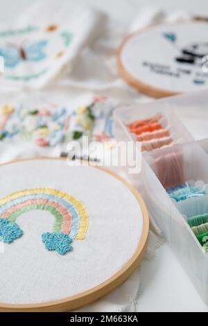 Süße Dekoration, bunte Kunst Stockfoto