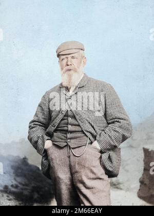 Ca. 1900 - schottischer Golfspieler „Old Tom“ Morris Cabinet-Foto Stockfoto