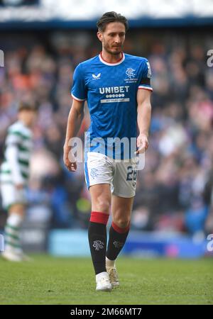 Glasgow, Großbritannien. 2. Januar 2023. Ben Davies von Rangers während des Cinch Premiership-Spiels im Ibrox Stadium, Glasgow. Der Bildausdruck sollte lauten: Neil Hanna/Sportimage Credit: Sportimage/Alamy Live News Stockfoto