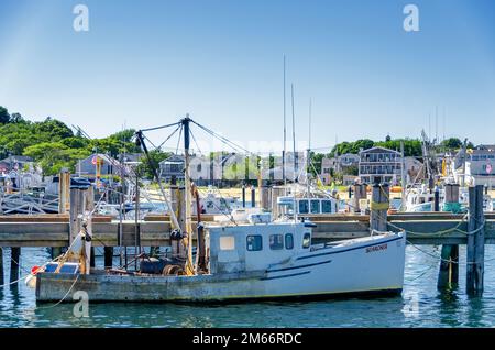 Sucher. Hafen Von Provincetown. Provincetown, Massachusetts. Cape Cod. Stockfoto
