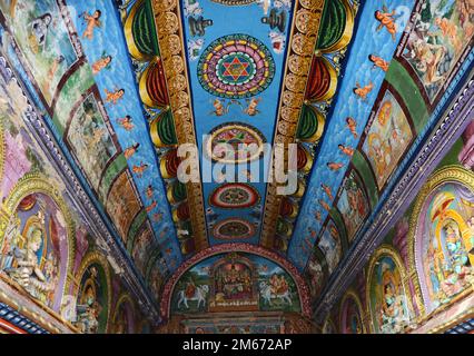 Meenakshi Amman Tempel in Madurai, Tamil Nadu, Indien. Stockfoto