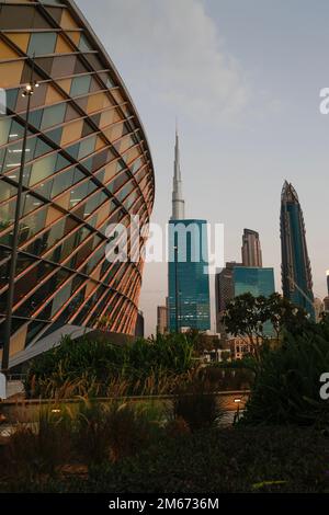 Teilblick auf DIE COCA-COLA-Arena in Dubai, Vereinigte Arabische Emirate Stockfoto