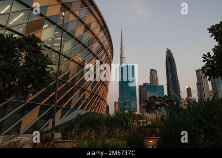 Teilblick auf DIE COCA-COLA-Arena in Dubai, Vereinigte Arabische Emirate Stockfoto