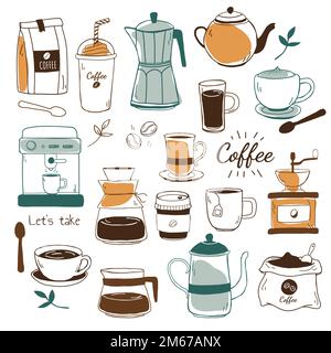Mustervektor für Café und Kaffeehaus Stock Vektor