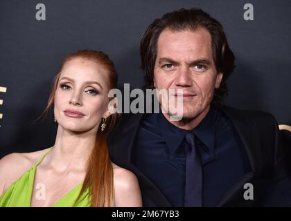 Jessica Chastain und Michael Shannon kommen am 21. November 2022 in Hollywood, Kalifornien, zur „George & Tammy“ Los Angeles Premiere in den Goya Studios. © OConnor/AFF-USA.com Stockfoto