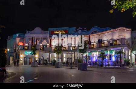 14. Oktober 2022, Wien, Österreich. Blick auf das Wachsmuseum Madame Tussauds im Vergnügungspark Wiener Prater in Wien, Österreich. Stockfoto