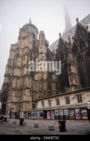 16. oktober, 2022. Oktober, Wien, Österreich. Blick auf St. Stephansdom die Mutterkirche der römisch-katholischen Erzdiözese von Wien. Stockfoto