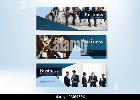 Business-Website Banner Design Vektor Stock Vektor