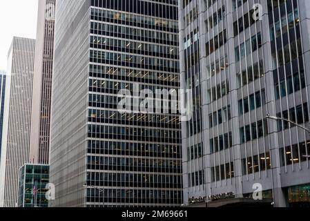 Büroblöcke, Midtown Manhattan, New York City, USA Stockfoto
