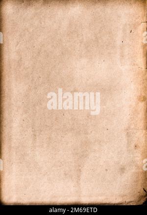 Altes, kollabierendes Papier mit Rissen und Kratzern Stockfoto