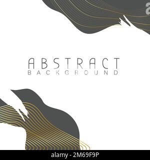 Abstrakter topografisch gemusterter Hintergrundvektor Stock Vektor