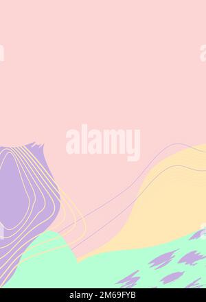 Abstrakter topografisch gemusterter Hintergrundvektor Stock Vektor