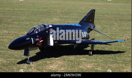 Funkgesteuertes Modell eines Navy Jet Stockfoto