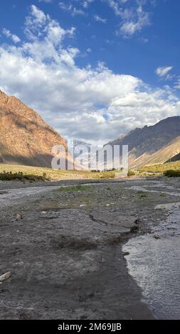 Embase el Yeso, Cajon del Maipo, Chile Stockfoto