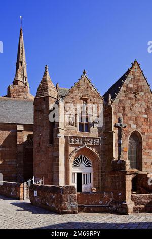 Notre-Dame-de-la-ClartÃ Chapel, Bretagne, Frankreich Stockfoto