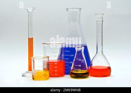 Farbenfrohe Chemie Stockfoto