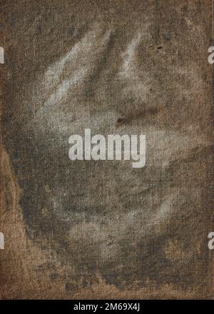 Altes, kollabierendes Papier mit Rissen und Kratzern Stockfoto