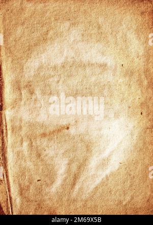 Altes, kollabierendes Papier mit Rissen und Kratzern Stockfoto