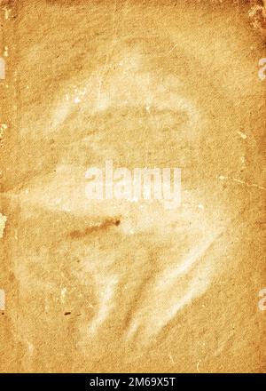 Altes, kollabierendes Papier mit Rissen und Kratzern Stockfoto