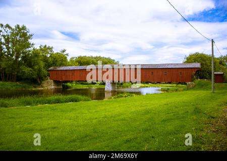 West Montrose bedeckt Brücke Stockfoto