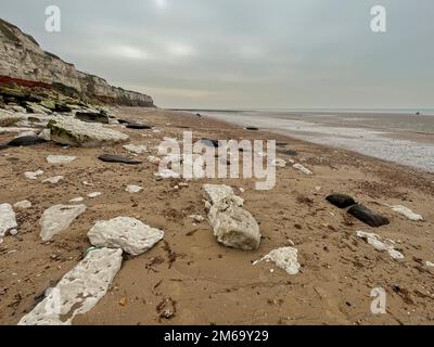 Old Hunstanton Beach Stockfoto