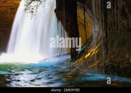 Cascades du Herisson, Jura, Franche Comte, Frankreich Stockfoto