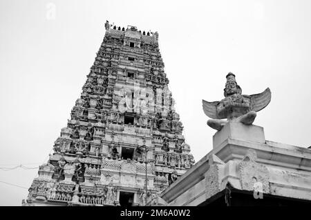 Ein alter vishnu-Tempel in Utharamerur tamilnadu Stockfoto