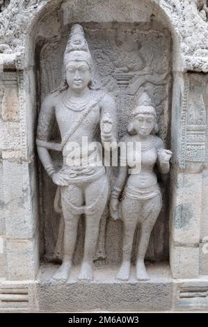 Ein alter vishnu-Tempel in Utharamerur tamilnadu Stockfoto