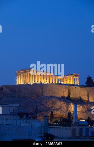 Der Parthenon und der Akropolis, Athen, Griechenland Stockfoto