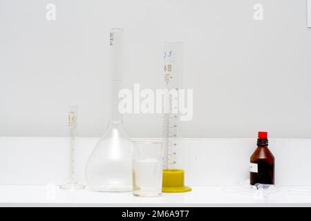 Messzylinder Stockfoto