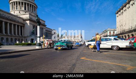 Karibik Cuba Havana Hauptstraße vor dem Stockfoto