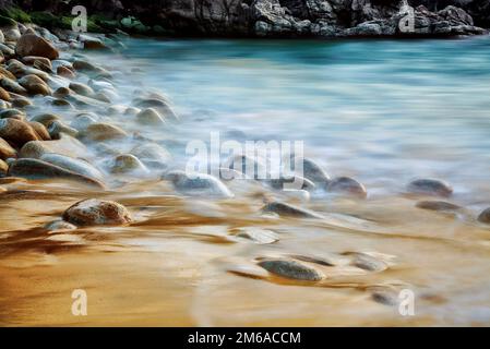 Cote Sauvage, Quiberon Halbinsel, Bretagne, Frankreich Stockfoto