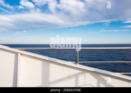 Mittelmeer, GNV-Fähre von Genua nach Tanger, Landschaft Stockfoto
