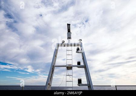 Mittelmeer, GNV-Fähre von Genua nach Tanger, Landschaft Stockfoto