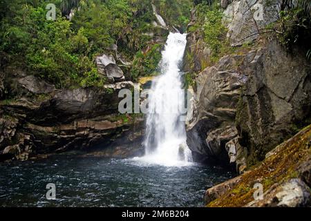 Wainui Wasserfall, Golden Bay, Neuseeland Stockfoto