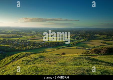 Die Landschaft von South Downs am Devil's Dyke in der Nähe von Brighton in East Sussex, England. Großbritannien Stockfoto