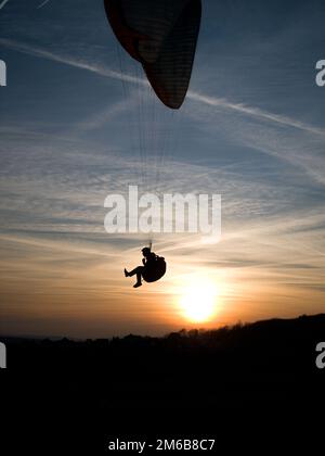 Paragliding Stockfoto