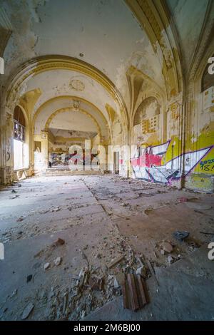 Abandoned army fort in Hajmasker, Hungary Stock Photo