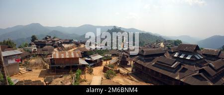 Bergdorf, Shan-Staat, Myanmar Stockfoto