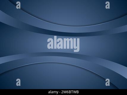 Abstrakt Blau corporate wellig Hintergrund Stockfoto